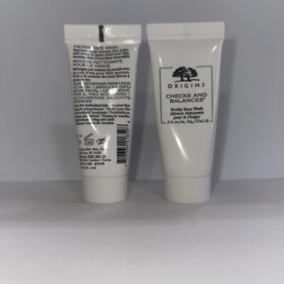 ORIGINS Checks and Balances Frothy Face Wash .5oz/ 15ml Deluxe MINI lot of2