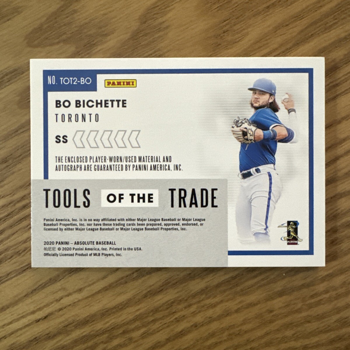 BO BICHETTE 2020 Absolute Dual Patch Auto - Tools Of The Trade