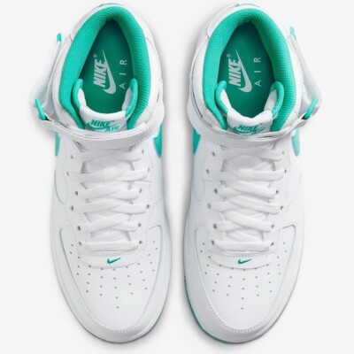 Size 12 - Nike Air Force 1 '07 Mid White Clear Jade for sale
