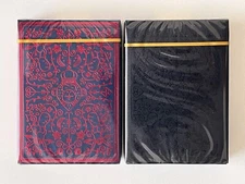 Mailchimp Playing Cards v1 Pair (Red & Black) by Theory 11 in Carat DS1 New MINT