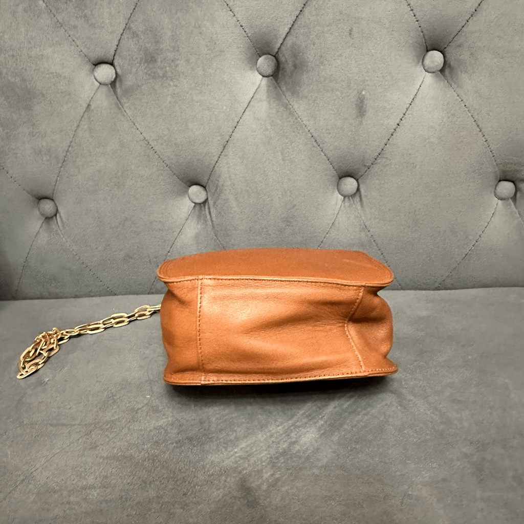 Vintage Liz Claiborne brown crossbody bag on chain eBay