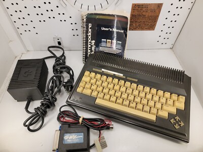 Rare Commodore plus/4 with Power Supply & Manual, Powers On but Untested