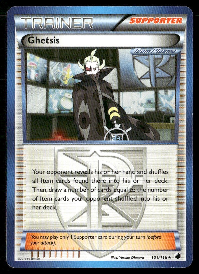 2013 Plasma Freeze Set Pokemon Card 101  Ghetsis LP
