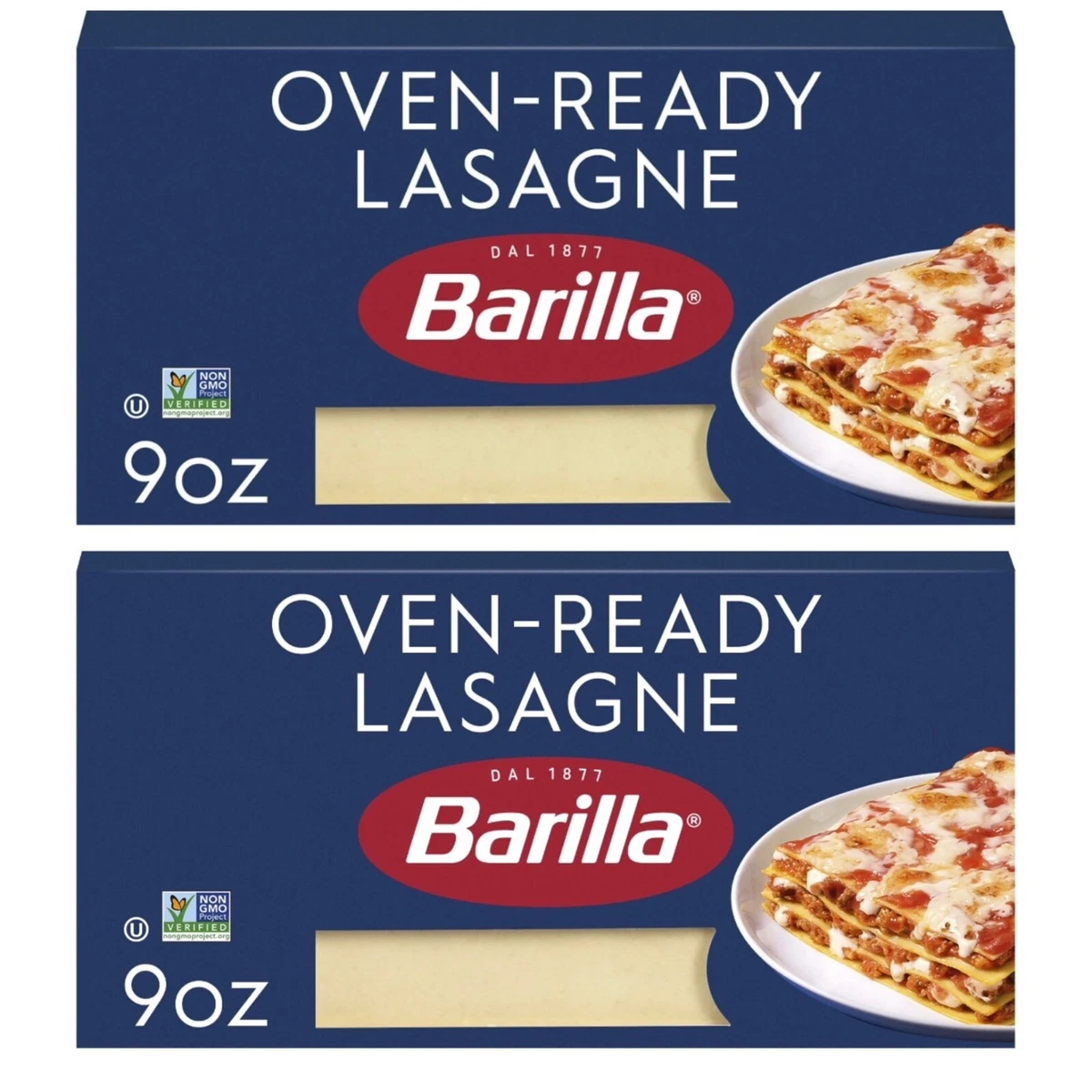 NEW Barilla Oven Ready Lasagne Pasta 9 oz 2 Pack