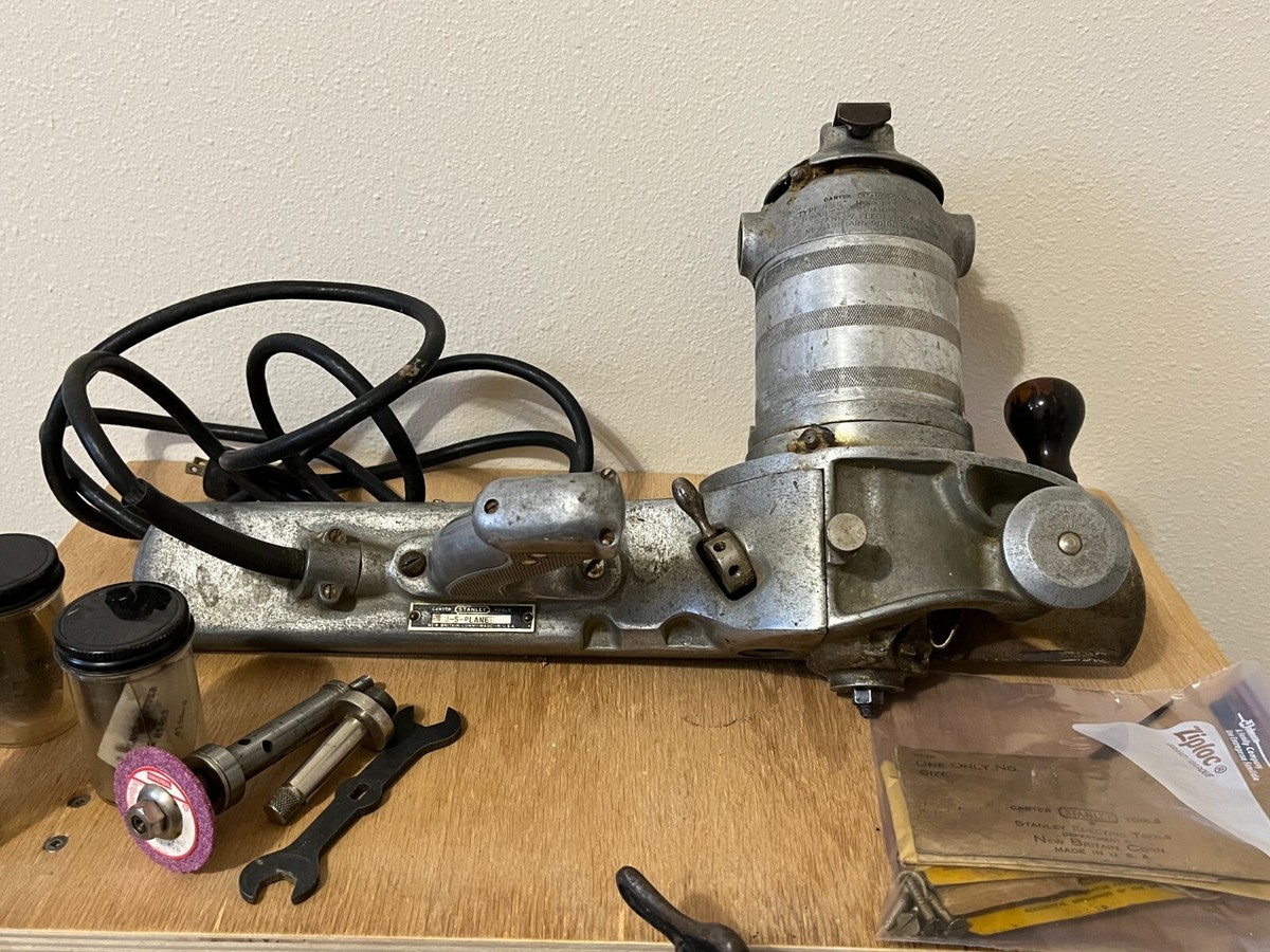 Vintage Carter Stanley Planer J-5-Plane Electric Power Planer