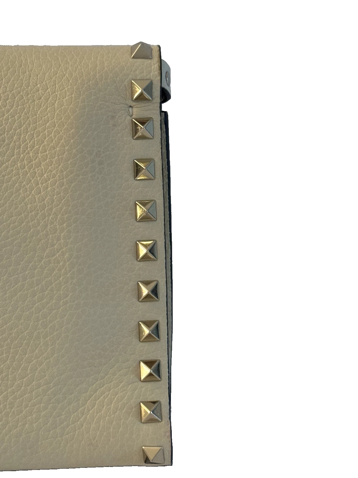 Valentino Garavani Rockstud Flip Lock Flap Bag in pelle beige medio