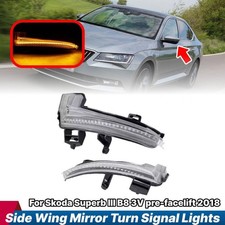 Spiegelblinker Außenspiegel Blinker für Skoda Superb III 3V pre-facelift 15-18