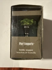 Pier 1 Imports Bottle Stopper Green Flower