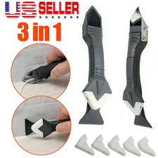 2 Pack 5-In-1 Silicone Sealant Remover Tools Kit Scraper Caulking Mould Removal