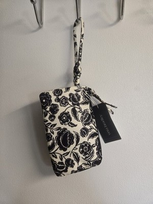 Vera Bradley Zip Wristlet Wallet - Black Floral