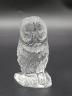 Vintage Waterford Crystal 4-1/4” Barn Owl Paperweight Figurine