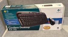 NEW Open Box Logitech EX 100 Cordless Desktop Mouse Keyboard