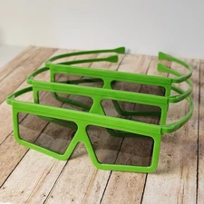 3 Universal Studios Orlando Shrek 4-D 3D Green Glasses Prop Universal Orlando 4D