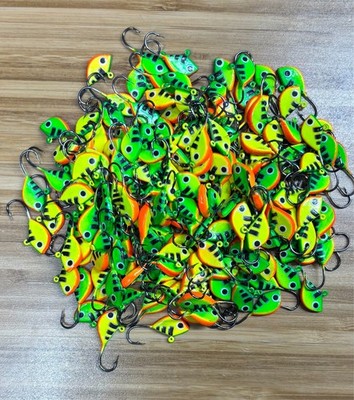 Fry Ice Fishing Jig Heads Multi-Color Bulk 25 Pack 2.5g