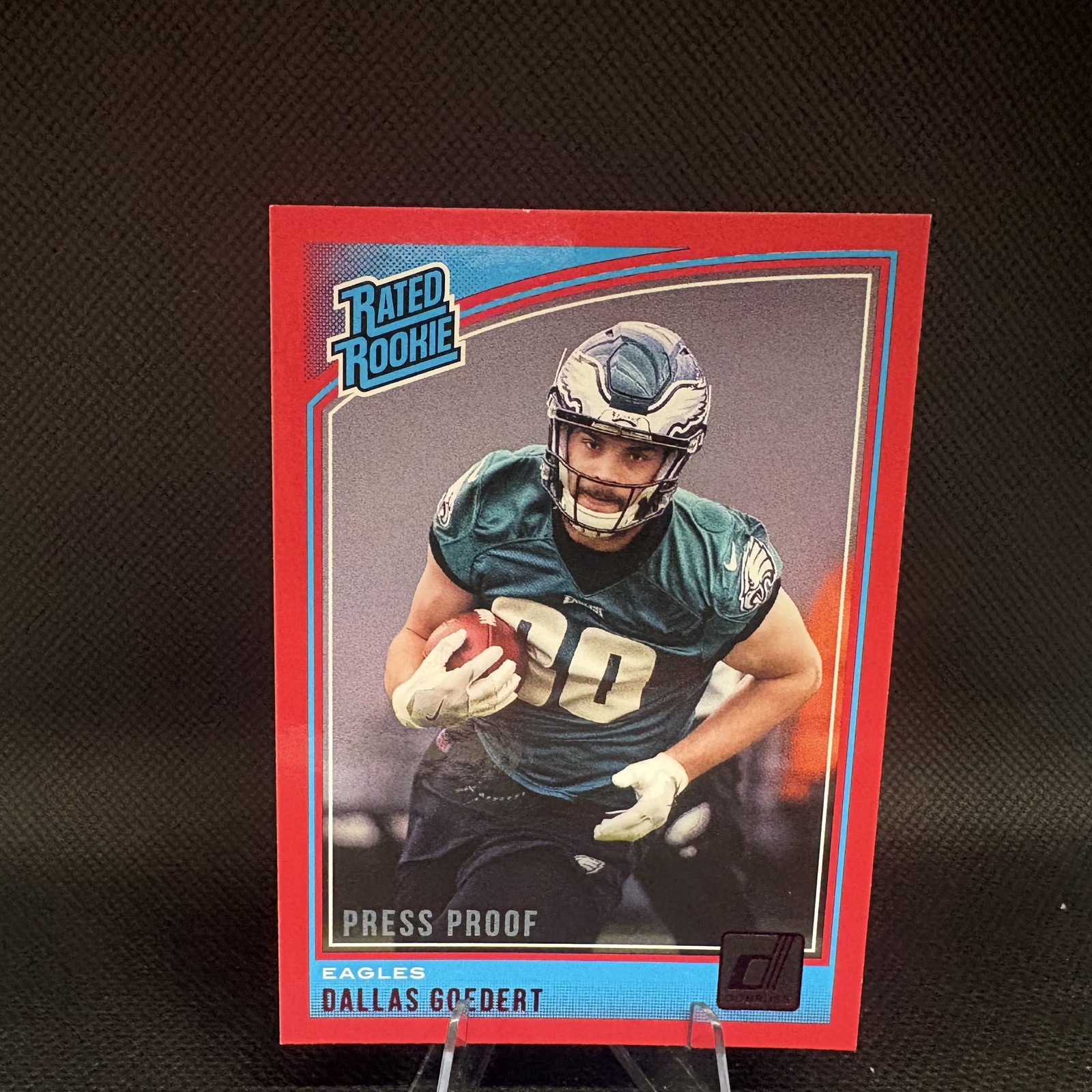 Dallas Goedert Panini Donruss #347 Press Proof Red