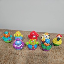 Weeble Wobbles Animals Lot of 7 2003/2004 Alligator Sheep Bird