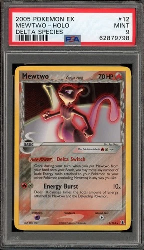Pokemon Mewtwo EX Delta Species Holo Rare #12 PSA 9 Mint