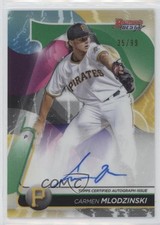 2020 Bowman's Best of Green Refractor 35/99 Carmen Mlodzinski #B20-CML Auto mq1