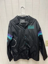 Brooklyn  Trademark  Men's M Windbreaker Jacket Work Hard Play Hard Streetwear