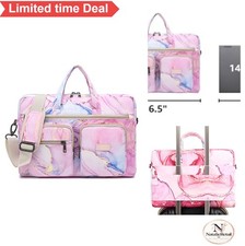 Laptop Shoulder Bag 15.6 Inch Waterproof Nylon Business Work Briefcase 20L