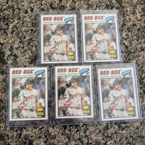 Roman Anthony Rookie Card Lot Of 5 #86 Topps 2026 Heritage