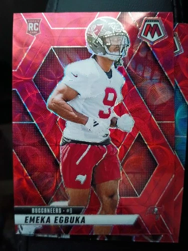 2025 Panini Mosaic - Rookies Emeka Egbuka #376 Red Scope Prizm (RC)