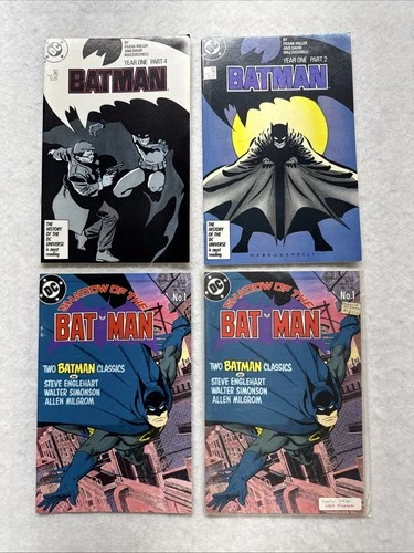 Batman Lot Of 4 Vintage DC Comic Books, Very good