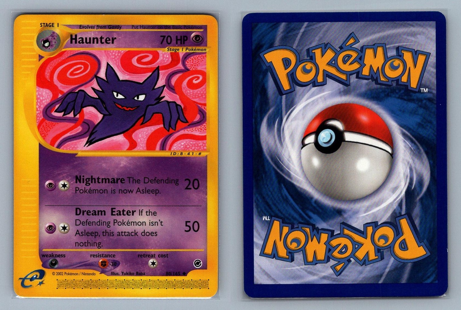Haunter #80/165 Expedition Base Set Pokemon Card - NM