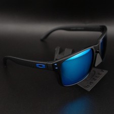 Oakley Holbrook XL Polarized P Sunglasses Black Frame / Blue Lens ABXL