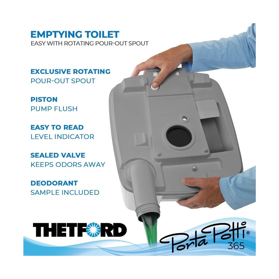 Inodoro portátil Porta Potti Thetford Porta Potti 365 (para autocaravana, marina, camping... Foto 3 de 4
