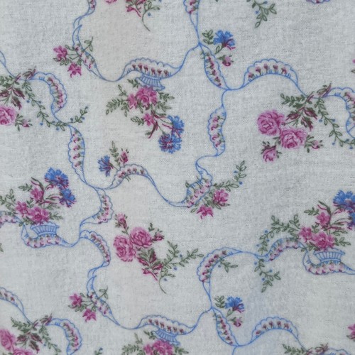 Carriage Court Floral Flannel Long Sleeve Nightgown Size Small - Picture 8 of 9