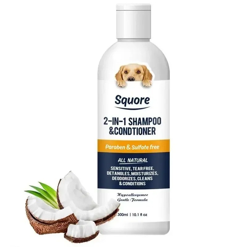 Puppy Shampoo & Conditioner 2-in-1 Natural Dog Shampoo for Sensitive Skin