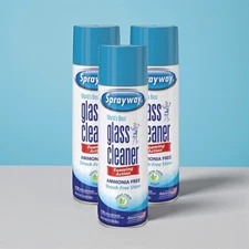 Sprayway Glass Cleaner (3 pack) Each Can 19oz Ammonia Free Foaming USA STOCK