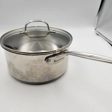 BergHOFF EarthChef 3 Qt Saucepan with Lid 18/10 Stainless Copper Clad Belgium