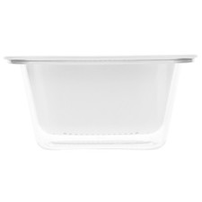  Dual Layer Draining Basket Fruit Drainage Kitchen Bowl Drainer Set Half Sink