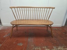 Blonde Ercol Original Love Seat/Bench