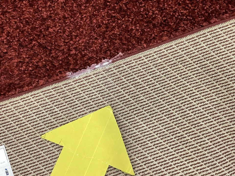 MAROON 5'-3" x 7'-6" Binding Stain Rug, Reduced Price 1172682711 SG151-4242-5 - Image 3 of 4