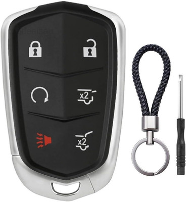 6 Button Key Fob Shell Case Replacement Fits for Cadillac Escalade ESV 2015 2016
