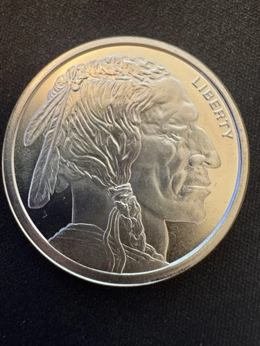 1 oz. Silver Round Buffalo Design Golden State Mint