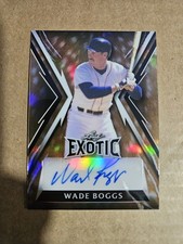 2023 Leaf Exotic Prismatic Deer Wade Boggs Autograph /6 - HOF -