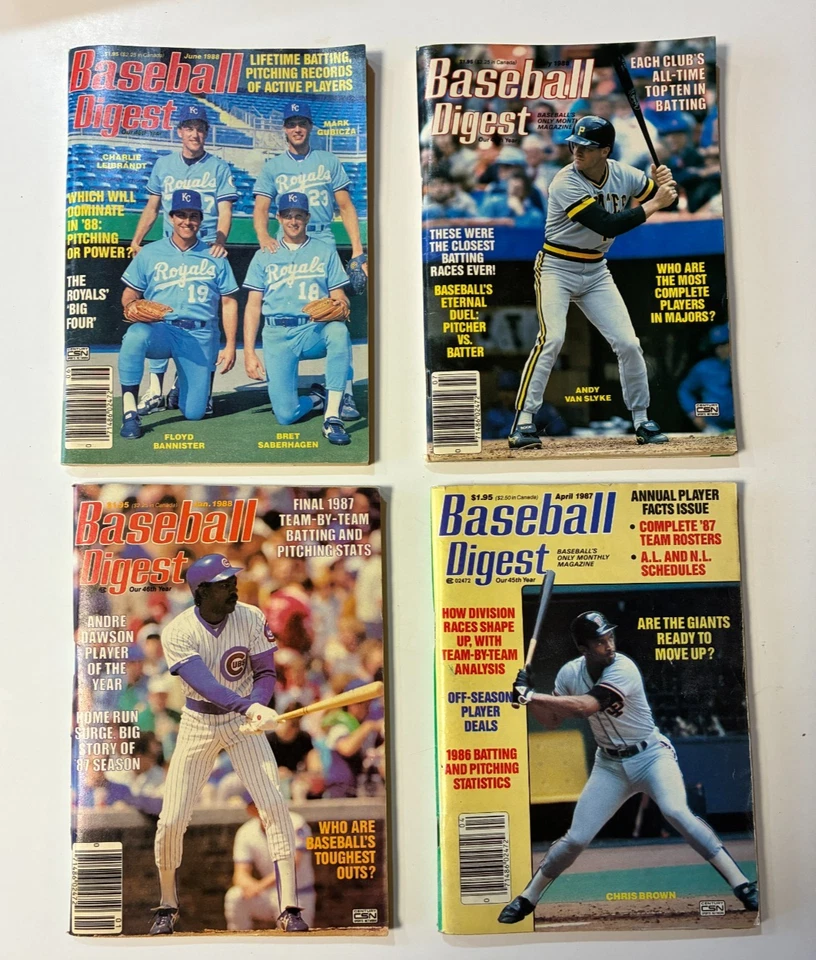Baseball Digest LOT July 1987 & July 1988 Mike Witt & Andy Van Slyke - Image 4 of 4