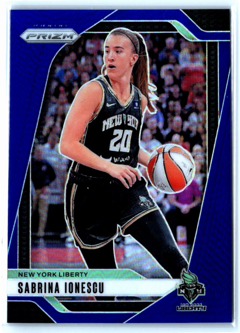 2024 Panini Prizm WNBA #17 Sabrina Ionescu Blue Prizms #/199