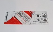 Powerade Zero Fruit Punch Dixie Narco & Vendo Flavor Strip Label 20 oz. Bottle