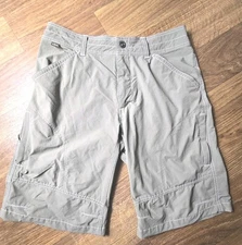 KÜHL Renegade Men's Sz 34 Shorts Khaki Olive Green Hiking Stretch Nylon RN...