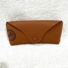 Lunettes de soleil authentiques RAY-BAN en cuir marron ÉTUI UNIQUEMENT très bon état - RAT240R00