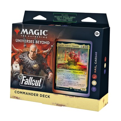 Fallout Commander Deck - Hail, Caesar (100-Card Deck, 2-Card Collector Booste...