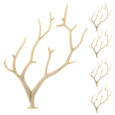 10 piezas ramas de asta sintética resina beige hágalo usted mismo ramitas artesanales para decoración de mesa de Navidad - Imagen 1 de 4