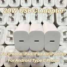 Lot 20W USB C Type C Power Adapter Fast Charger Block For iPhone 17 16 15 14 13
