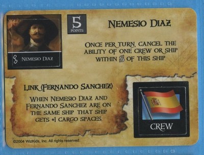 Pirates CSG: Spanish Main : SC-010 Nemesio Diaz (CREW)