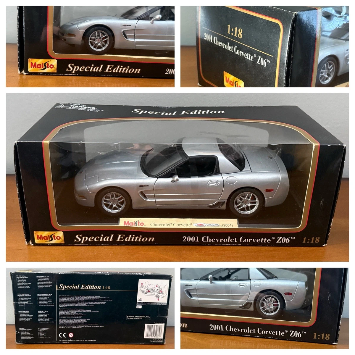 Maisto 1/18 Chevrolet Corvette Coupé 1996 Vert, édition Spéciale AX333